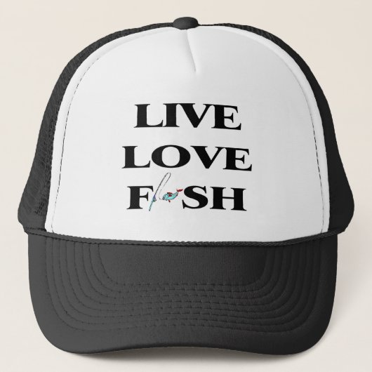 Live Love Fish Trucker Pet (Voorkant)