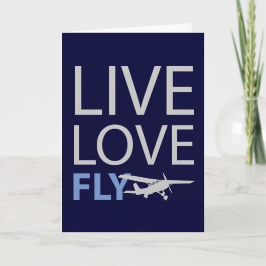 Live Love Fly Kaart (Voorkant)