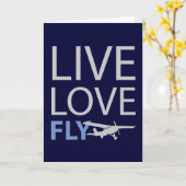 Live Love Fly Kaart (Gele Bloem)