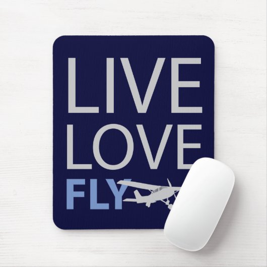 Live Love Fly Muismat (Met muis)