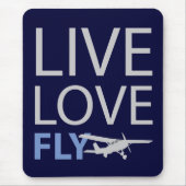 Live Love Fly Muismat (Voorkant)