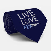Live Love Fly Stropdas (Opgerold)