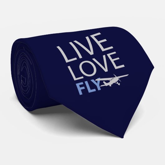 Live Love Fly Stropdas (Opgerold)
