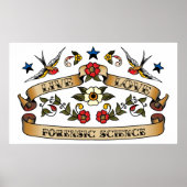 Live Love Forensic Science Poster (Voorkant)