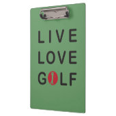 Live love golf klembord (Links)