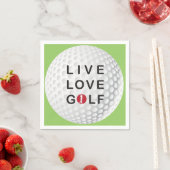 Live, love golf servetten (Insitu)