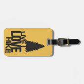 Live Love Hike | Hiking Bagagelabel (Voorkant horizontaal)