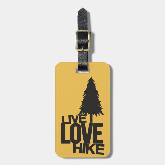 Live Love Hike | Hiking Bagagelabel (Voorkant verticaal)