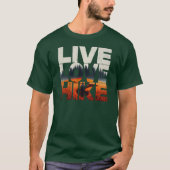 Live Love Hike T-shirt voor wandelaars (Voorkant)
