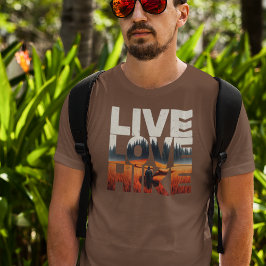Live Love Hike T-shirt voor wandelaars