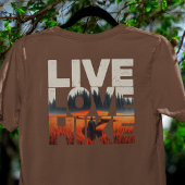 Live Love Hike T-shirt voor wandelaars
