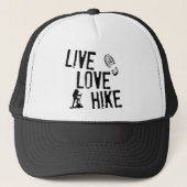 Live, Love, Hike Trucker Pet (Voorkant)