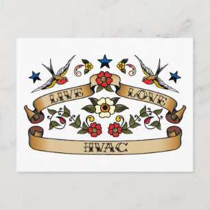 Live Love HVAC Briefkaart