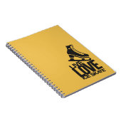 Live Love Ice Schaats | Schatting in figuur 1 Notitieboek (Rechterzijde)