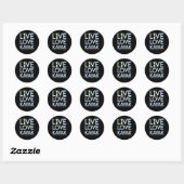 Live Love Kayak Kayaking Geweldige Design Ronde Sticker (Vel)