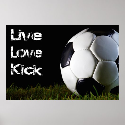 Live, Love, Kick Poster (Voorkant)