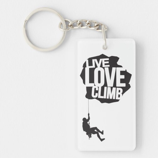Live Love klim | Klim Sleutelhanger (Voorkant)