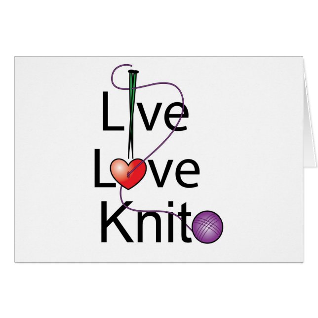 Live Love Knit (Voorkant Horizontaal)