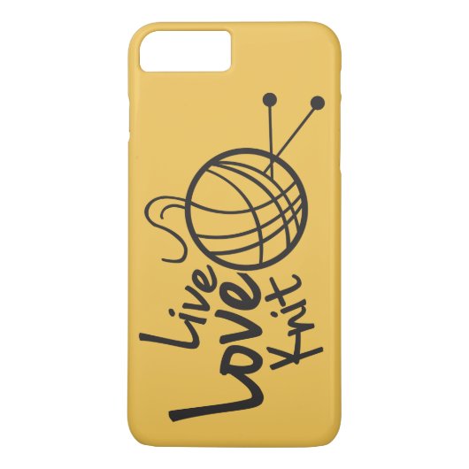 Live Love Knit | Knitting Case-Mate iPhone Case (Achterkant)