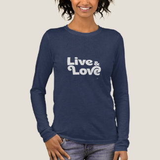 Live & Love Krachtige Moderne Typografie T-shirt M