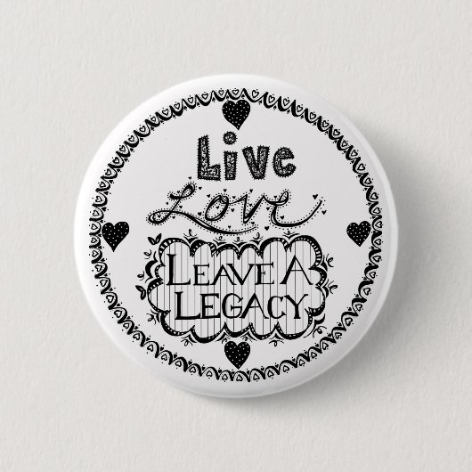 Live Love laat een Button achter (Voorkant)
