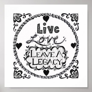 Live Love laat een ouderwetse afdruk achter Poster