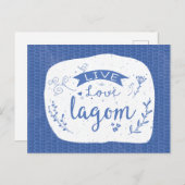 Live Love Lagom - Zweeds Briefkaart (Voorkant / Achterkant)
