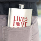 Live Love Lake - Vaardagse Valentijnsdag Boot Flacon (Voorbeeld)