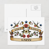 Live Love Latijn Briefkaart (Voorkant / Achterkant)