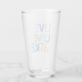 Live Love Latke Hanukkah Design Glas (Achterkant)