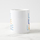 Live Love Latke Hanukkah Design Grote Koffiekop (Voorkant)