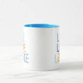 Live Love Latke Hanukkah Design Mok (Midden)