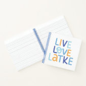 Live Love Latke Hanukkah Design Notitieboek (Binnen)