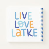 Live Love Latke Hanukkah Design Notitieboek (Achterkant)