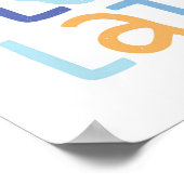 Live Love Latke Hanukkah Design Poster (Hoek)