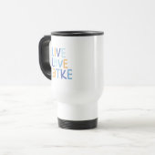 Live Love Latke Hanukkah Design Reisbeker (Voorkant links)