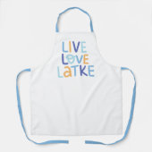 Live Love Latke Hanukkah Design Schort (Voorkant)