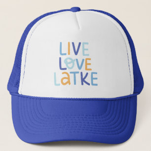 Live Love Latke Hanukkah Design Trucker Pet
