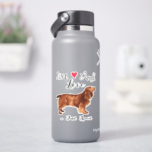 Live Love Laugh a Field Spaniel Vinyl Sticker