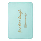 Live Love Laugh Arrow Gold Glitter Sparkle Large Badmat (Voorkant Verticaal)