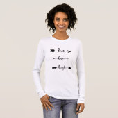 Live Love Laugh Arrows T-shirt (Voorkant volledig)