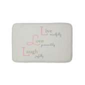 Live Love Laugh Badmat (Voorkant)