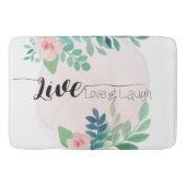Live, Love, Laugh Boho Floral | Badmat (Voorkant)
