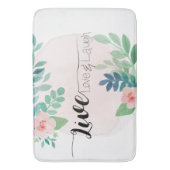 Live, Love, Laugh Boho Floral | Badmat (Voorkant Verticaal)