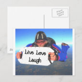 Live Love Laugh Briefkaart (Voorkant / Achterkant)