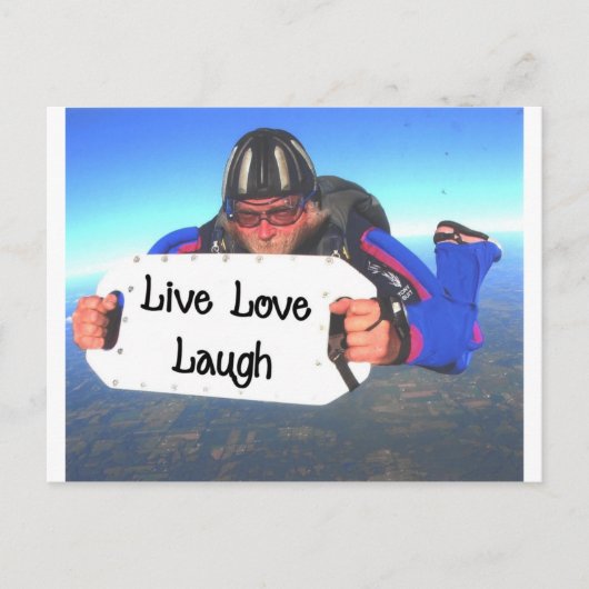 Live Love Laugh Briefkaart (Voorkant)