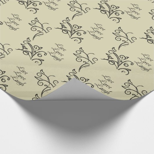 Live Love Laugh Cadeauverpakking Cadeaupapier (Hoek)