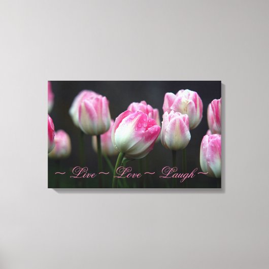 Live Love Laugh Canvas Afdruk (Voorkant)