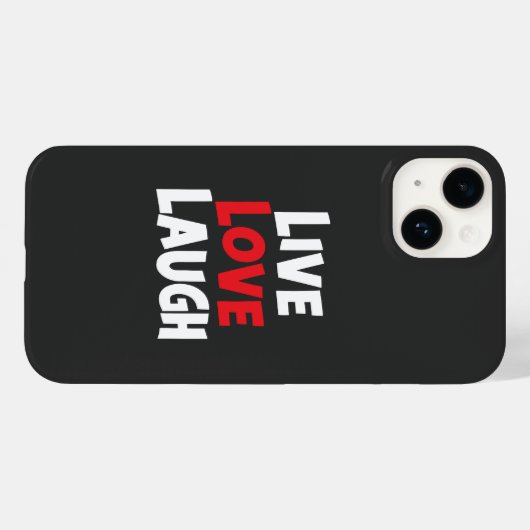 Live Love Laugh Case-Mate iPhone Case (Achterkant (horizontaal))
