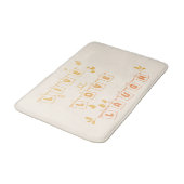 Live Love Laugh Cute Notedry Badmat (Gekanteld)